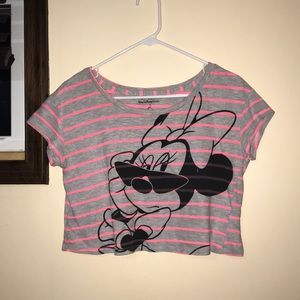 Striped Minnie Mouse Disney Shirt